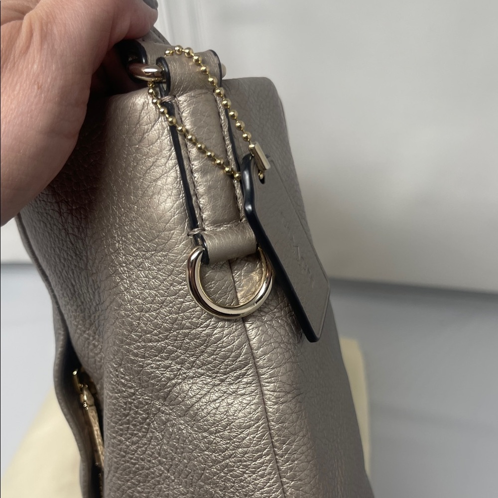 Coach Metallic Gold Leather Isabel Shoulder/crossbody Bag - Picture 11 of 13